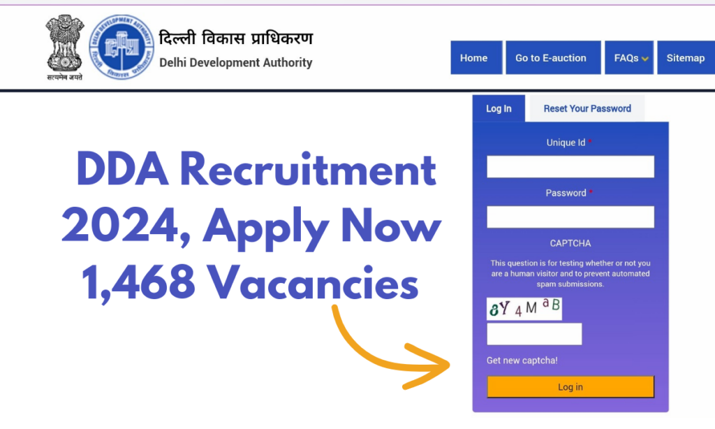 DDA Recruitment 2024, Notification, How to Apply, Vacancy, Fees, Qualification @dda.gov.in